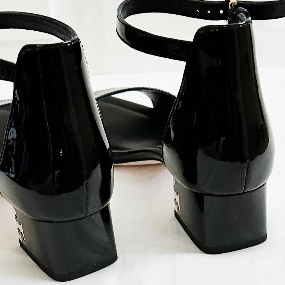 Tory Burch Finley black Patent Leather sandals - Picture 5 of 11